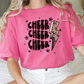 Cheer Leopard Lightning Bolt Graphic T-Shirt