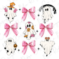 Pink Coquette Halloween Ghost Collage Graphic T-Shirt