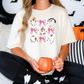 Pink Coquette Halloween Ghost Collage Graphic T-Shirt
