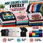 Mix colors and sizes freely from small through 3XL on one custom shirt order, and it all counts toward your discount