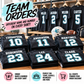 Team orders with a different name and number on the back of every custom shirt, for teams, schools and businesses