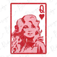 Queen of Hearts Valentines Day Graphic T-Shirt