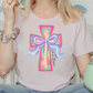 He is Risen Brushstroke Cross Graphic T-Shirt