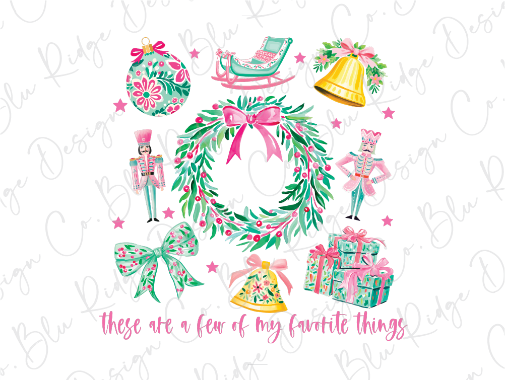 These are a Few of my Favorite Things Christmas Graphic T-Shirt