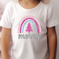 Merry Christmas Glitter Rainbow Graphic T-Shirt