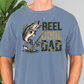 Bass Camo Reel Cool Dad Graphic T-Shirt