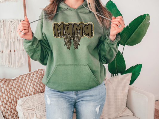 Mama Camo Coquette Graphic T-Shirt