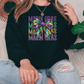 Mardi Gras Stacked Glitter Bow Design Graphic T-Shirt