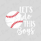 Let's Do This Boys Baseball Graphic T-Shirt