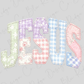 Pastel Patchwork Jesus Graphic T-Shirt