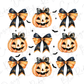 Halloween Coquette Pumpkin Collage Graphic T-Shirt