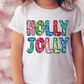 Holly Jolly Glitter Graphic T-Shirt
