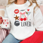 Retro Lover Valentines Day Collage Graphic T-Shirt