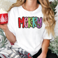 Merry Colorful Leopard Graphic T-Shirt