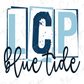 Long County Primary Blue Tide School Spirit Stamp LettersGraphic T-Shirt