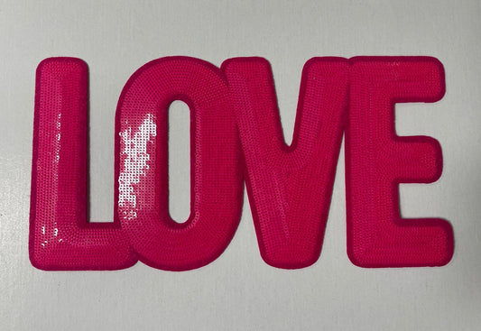 Love Sequin Patch