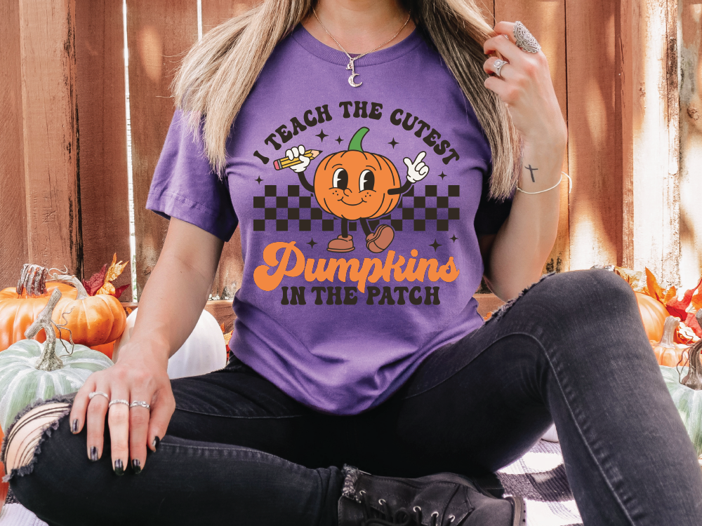I Teach The Cutest Pumpkins In The Patch Graphic T-Shirt