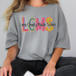 Long County Middle School LCMS Initials Blue Tide School Spirit Neon Letters Graphic T-Shirt