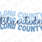 Long County Blue Tide School Spirit Graphic T-Shirt