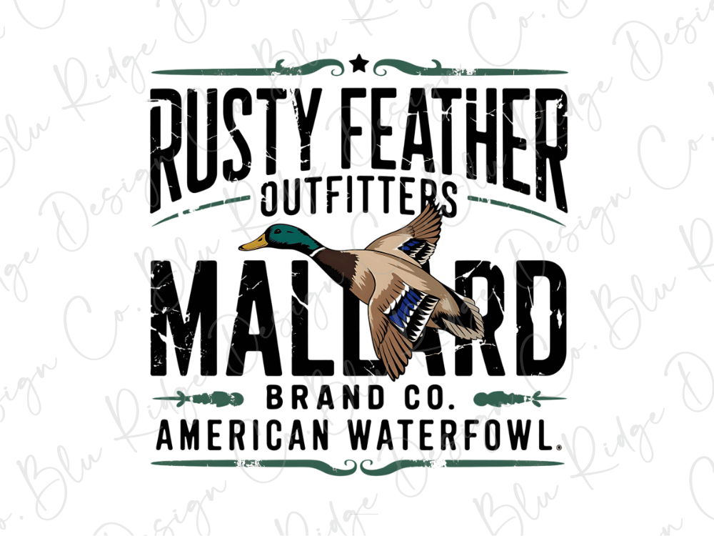 Rusty Feather Outfitters Mallard Graphic T-Shirt