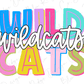 Wildcats School Mascot Spirit Graphic T-Shirt