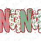 Lace Coquette Christmas Names Graphic T-Shirt