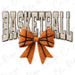 Faux Yarn Basketball Bow Direct to Film (DTF) Transfer