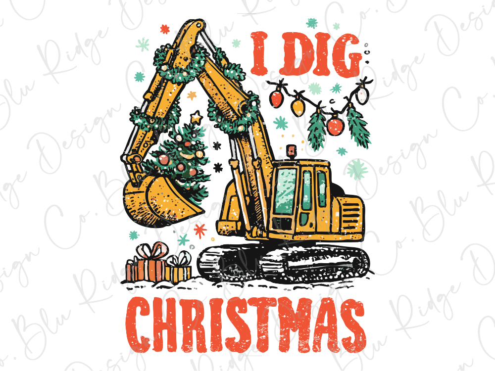I Dig Christmas Graphic T-Shirt