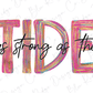 As Strong As The Tide Colorful Streak Graphic T-Shirt