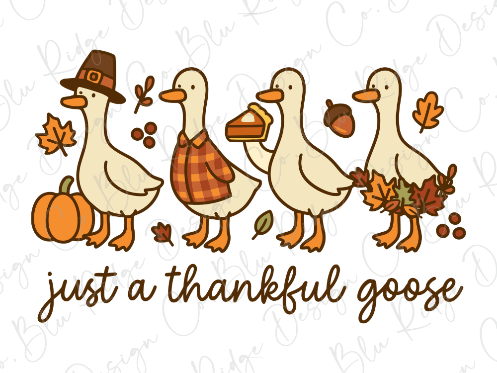Just a Thankful Goose Graphic T-Shirt