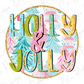 Bright Preppy Holly & Jolly Graphic T-Shirt