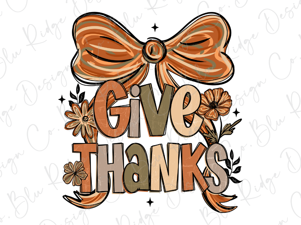 Give Thanks Preppy Fall Graphic T-Shirt