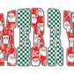 Red And Green Merry Graphic T-Shirt