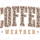 Leopard Coffee Weather Graphic T-Shirt