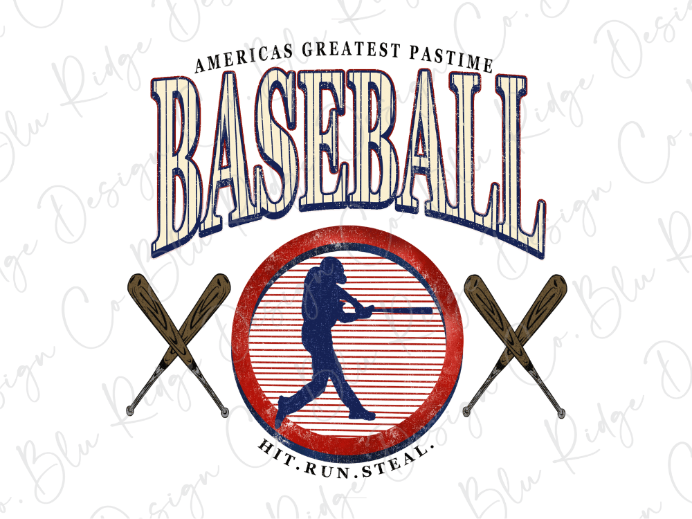 Americas Greatest Pastime Baseball Graphic T-Shirt