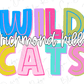 Richmond Hill Wildcats School Mascot Spirit Graphic T-Shirt
