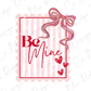 Be Mine Valentines Day Stamp Graphic T-Shirt