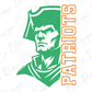 Pinewood Patriots Mascot Graphic T-Shirt