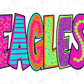 Eagles School Team Mascot Spirit Graphic T-Shirt