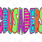 Crusaders School Team Mascot Spirit Graphic T-Shirt