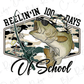 Reelin' In 100 Days Of School Graphic T-Shirt