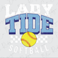 Long County Lady Tide Softball Graphic T-Shirt