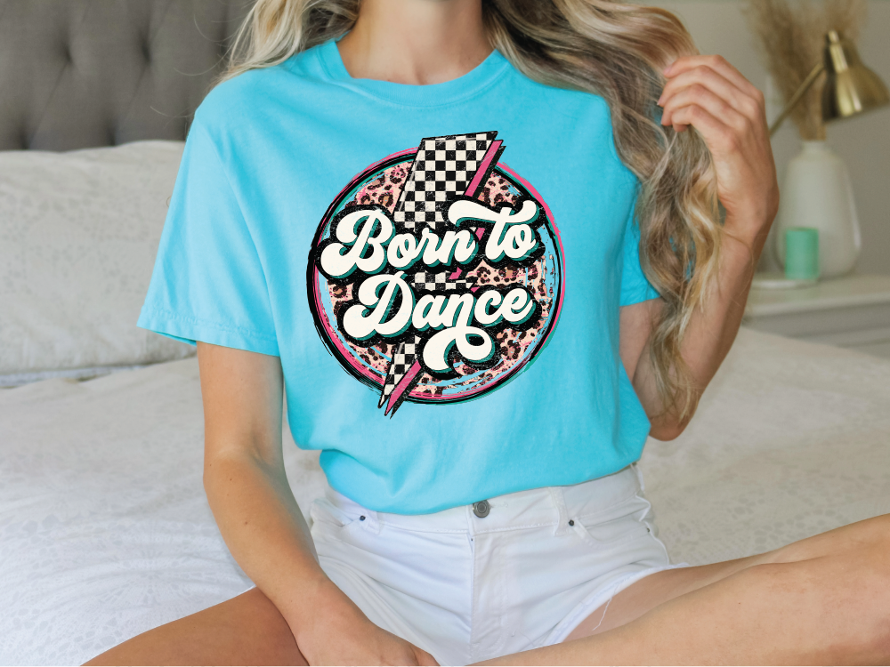 Retro Born To Dance Graphic T-Shirt