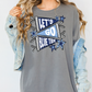 Let's Go Blue Tide School Spirit Pennant Banner Graphic T-Shirt