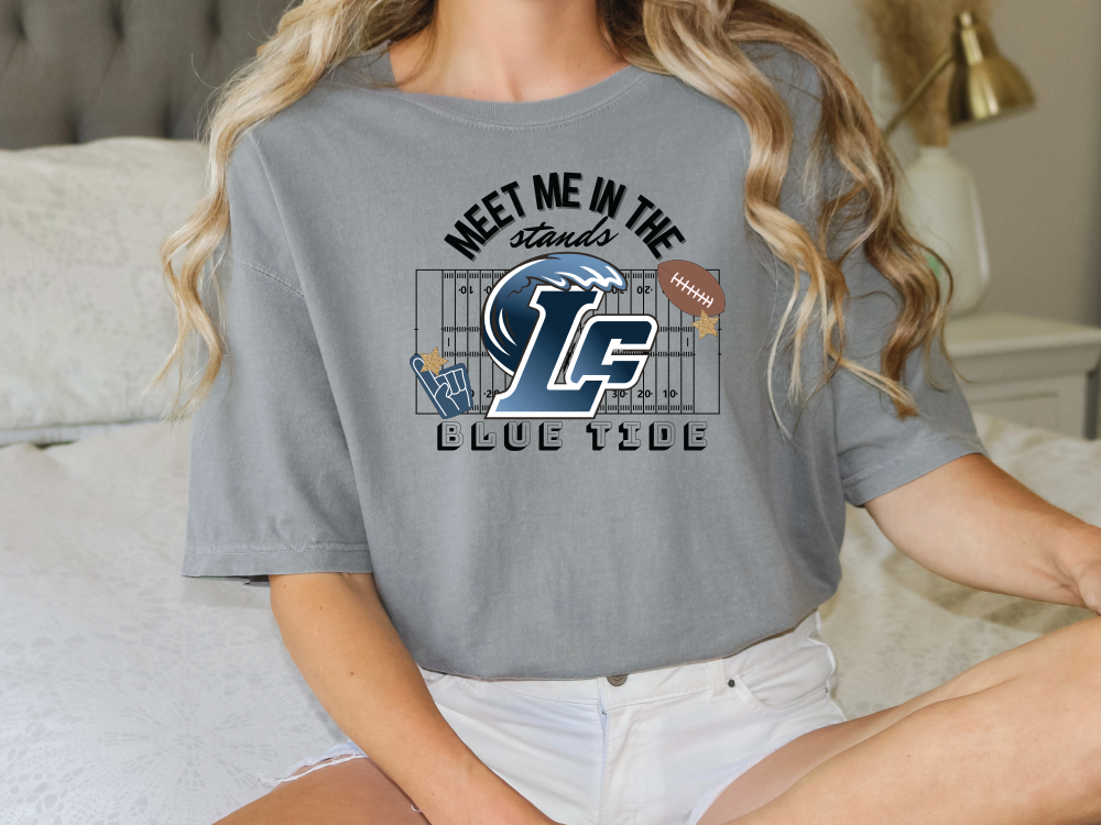 Blue Tide Meet Me in The Stands LC Comfort Colors Tee