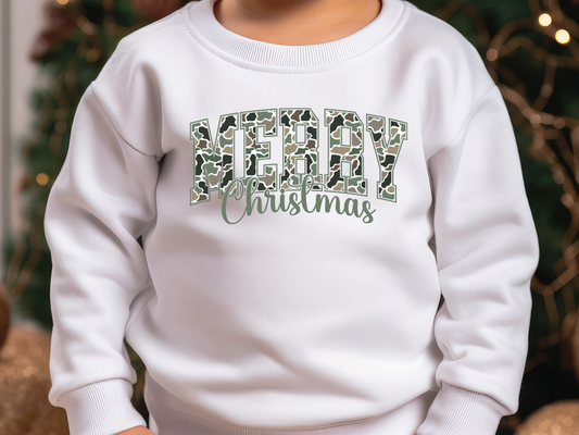 Camo Merry Christmas Graphic T-Shirt