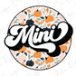 Mini Retro Floral Fall Pumpkins Graphic T-Shirt