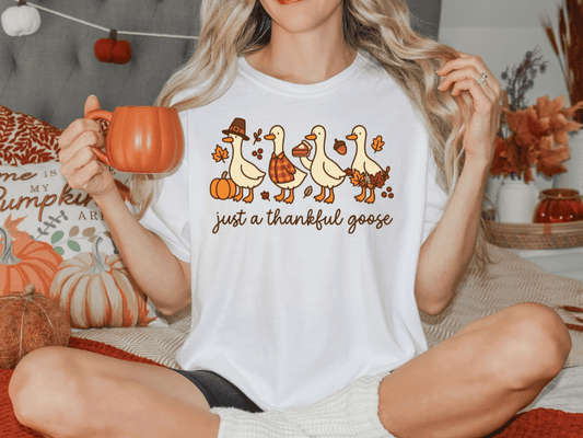 Just a Thankful Goose Graphic T-Shirt
