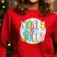 Bright Preppy Holly & Jolly Graphic T-Shirt