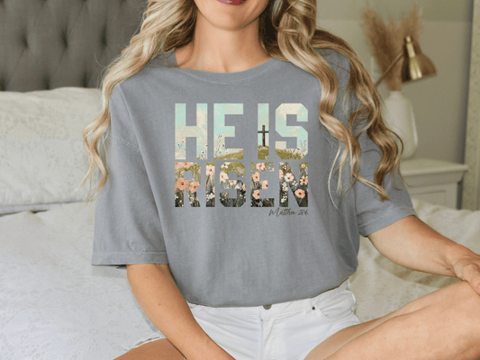 He Is Risen Matthew 28:6 Graphic T-Shirt